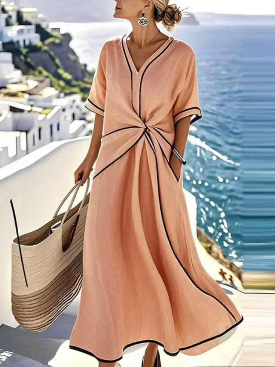 PORTOFINO | Vestido Maxi con Detalle Nudo