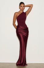 Vestido largo Sadona - Lacado cereza