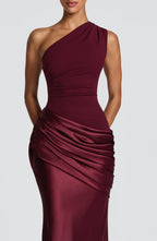 Vestido largo Sadona - Lacado cereza