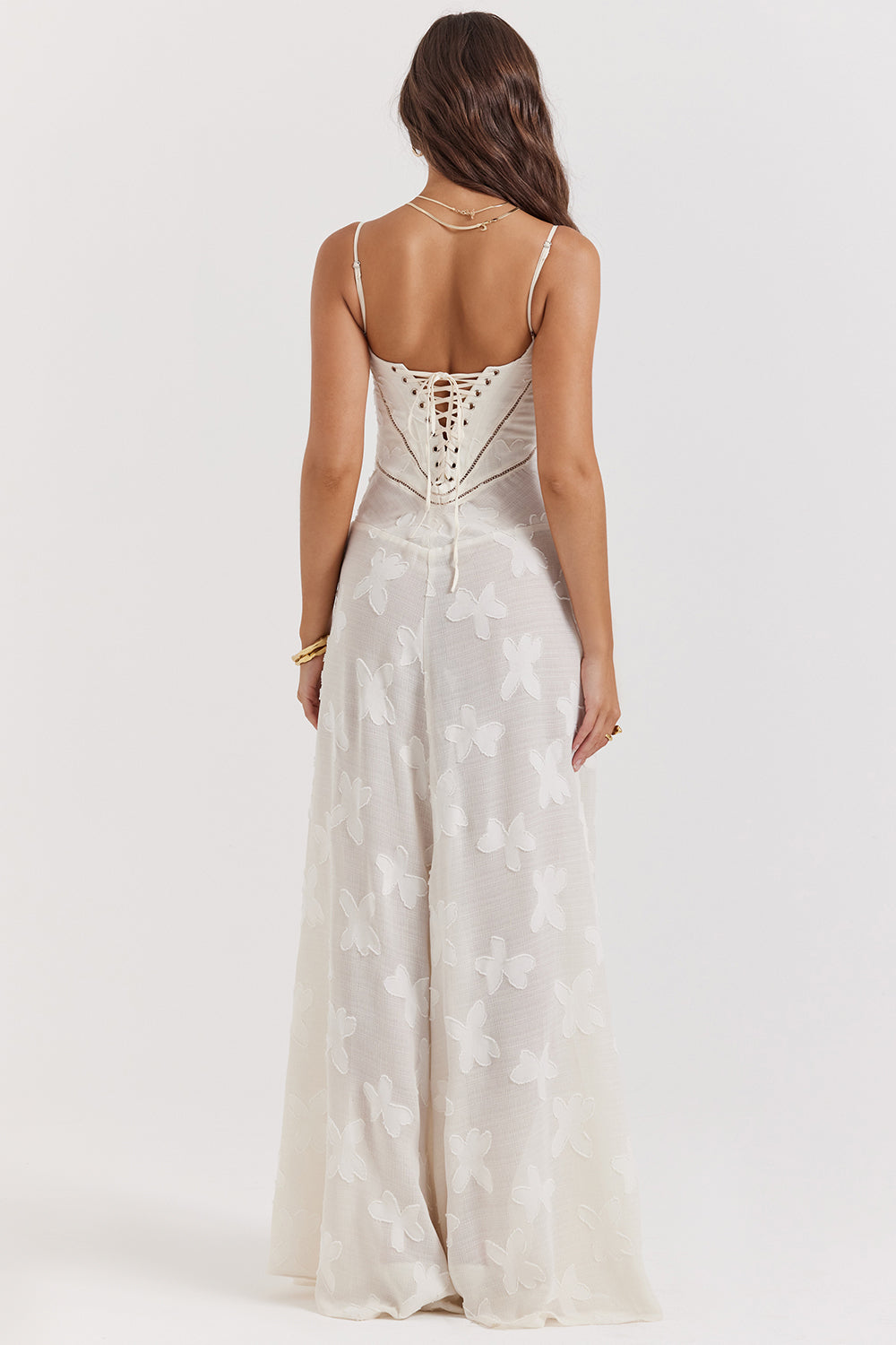 NOIR SEREN | Vestido Corsé de Terciopelo Floral
