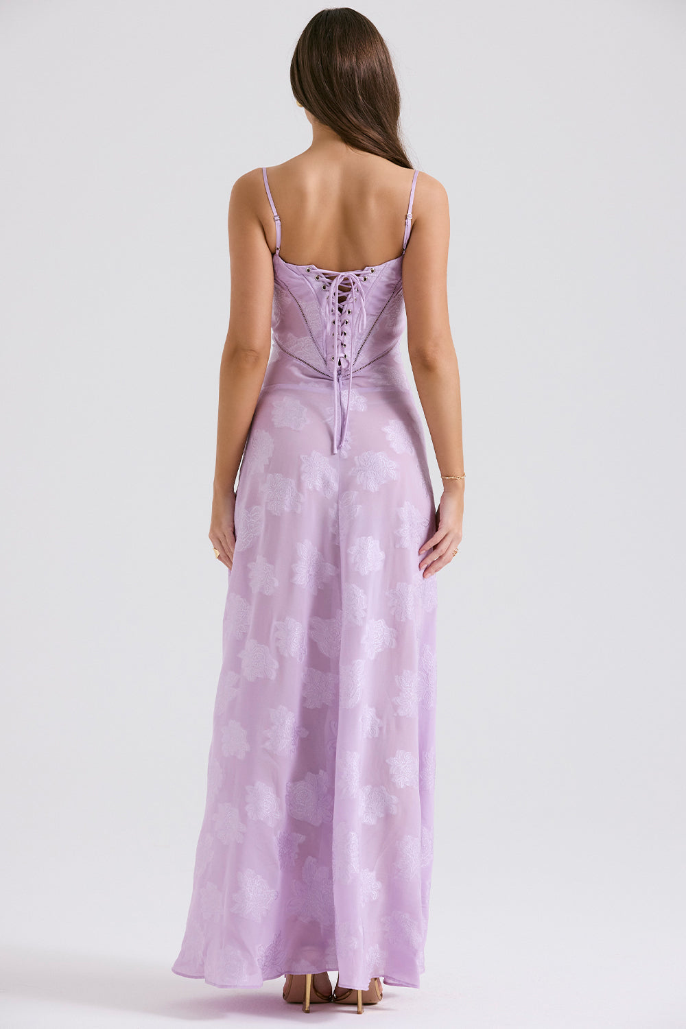 NOIR SEREN | Vestido Corsé de Terciopelo Floral