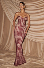 Sian Maxi Dress - Burgundy