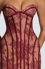 Sian Maxi Dress - Burgundy