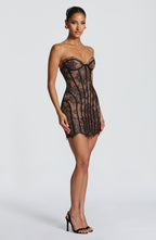 Vestido corto Sian - Negro