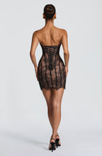 Vestido corto Sian - Negro