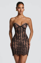 Vestido corto Sian - Negro