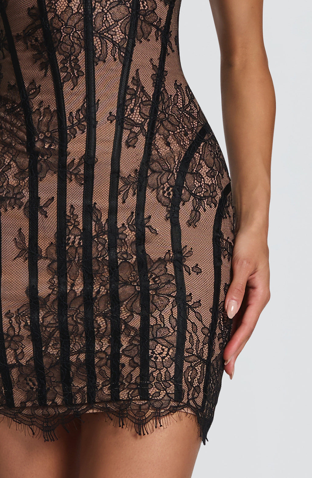 Vestido corto Sian - Negro