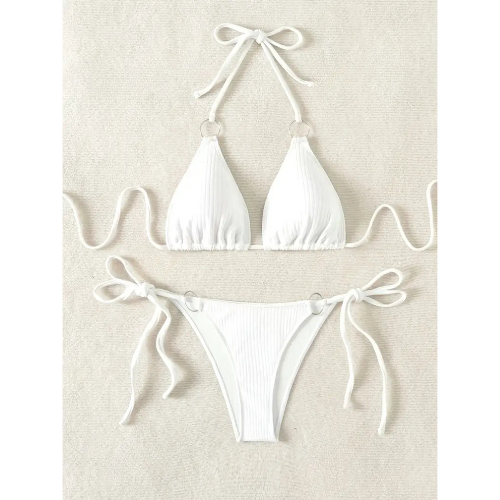 Ribbed Luxe – Bikini de diseño acanalado y elegante