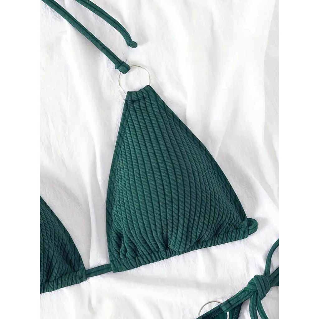 Ribbed Luxe – Bikini de diseño acanalado y elegante