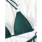 Ribbed Luxe – Bikini de diseño acanalado y elegante