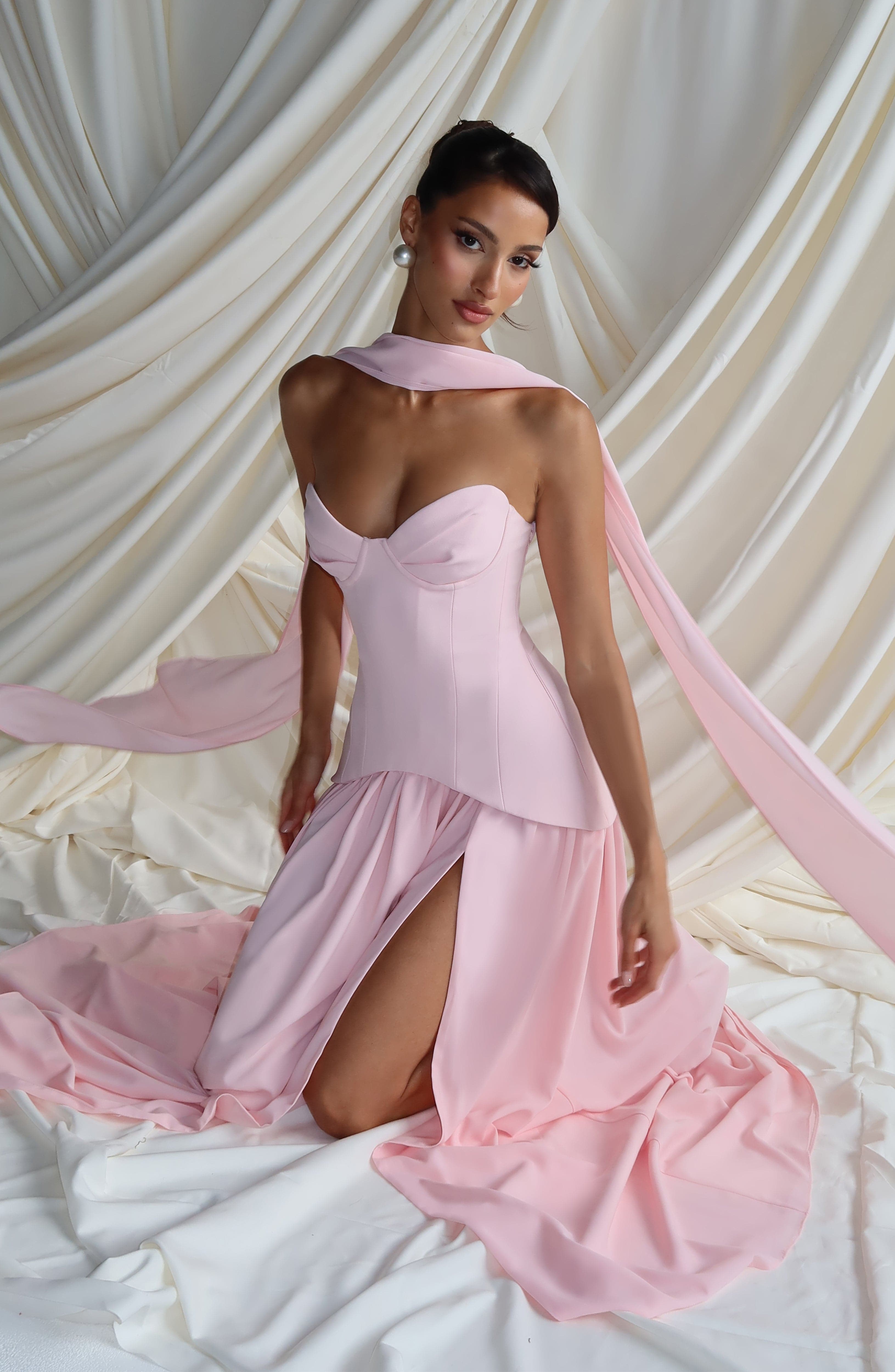 Vestido largo Vietta - Rubor