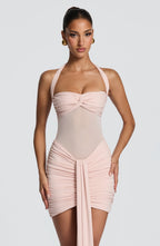 Vestido mini Vixen - Rubor suave