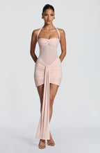 Vestido mini Vixen - Rubor suave