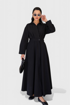 Celina Vestido Largo Maxi con Solapa